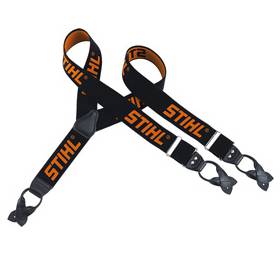 STIHL Bretellen zwart oranje (110 CM, knopen)