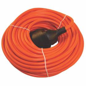 Verlengkabel 20m 2x1mm² oranje
