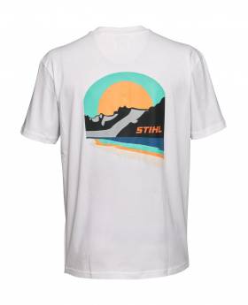 STIHL T-shirt SUNSET WHITE Heren