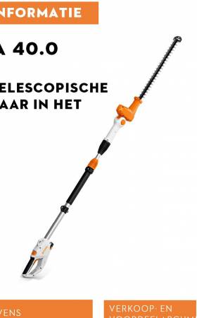 STIHL HLA 40 Telescopische Accu Heggenschaar